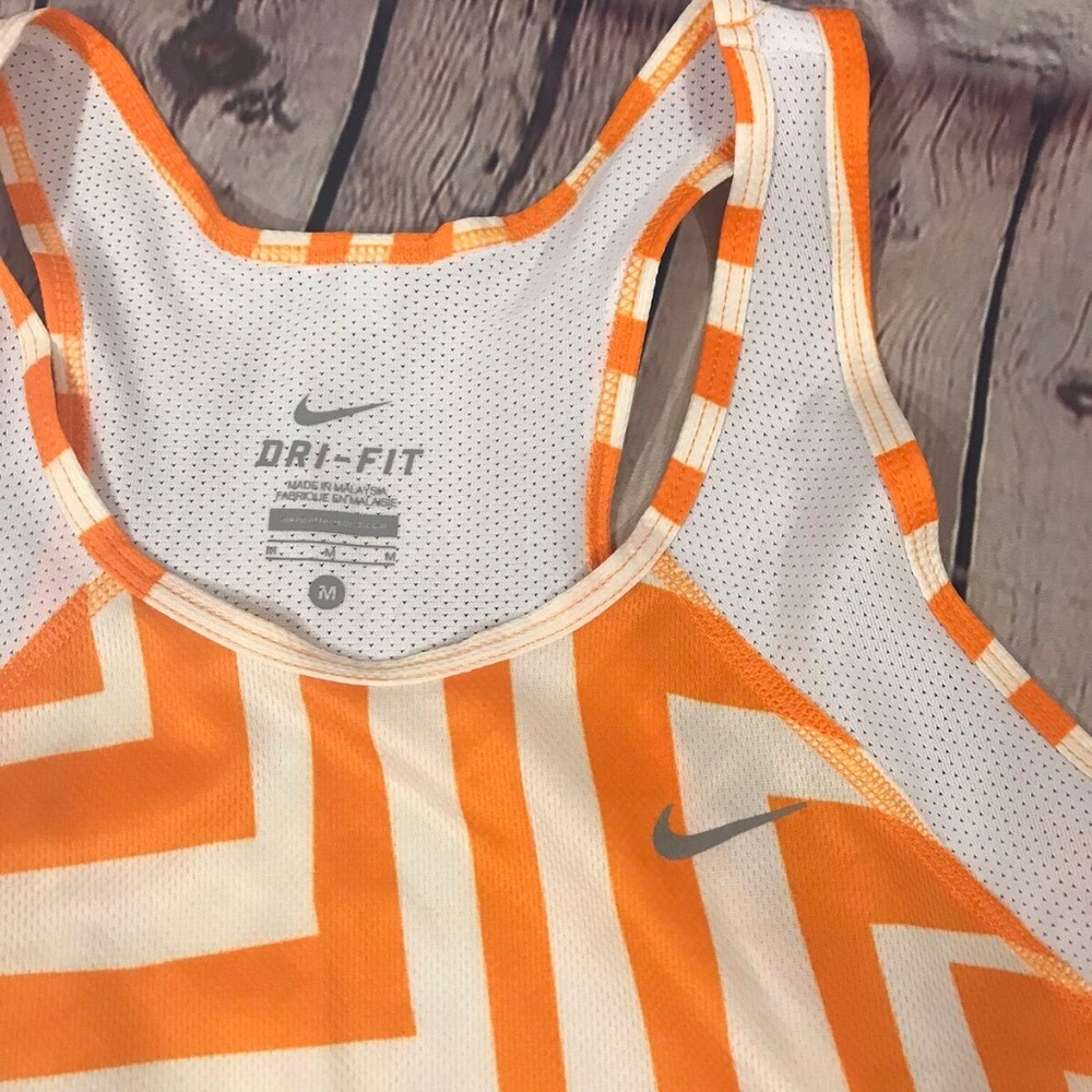 Nike Dri-Fit Racerback Athletic Tank Top Geometric - Picture 2 of 6